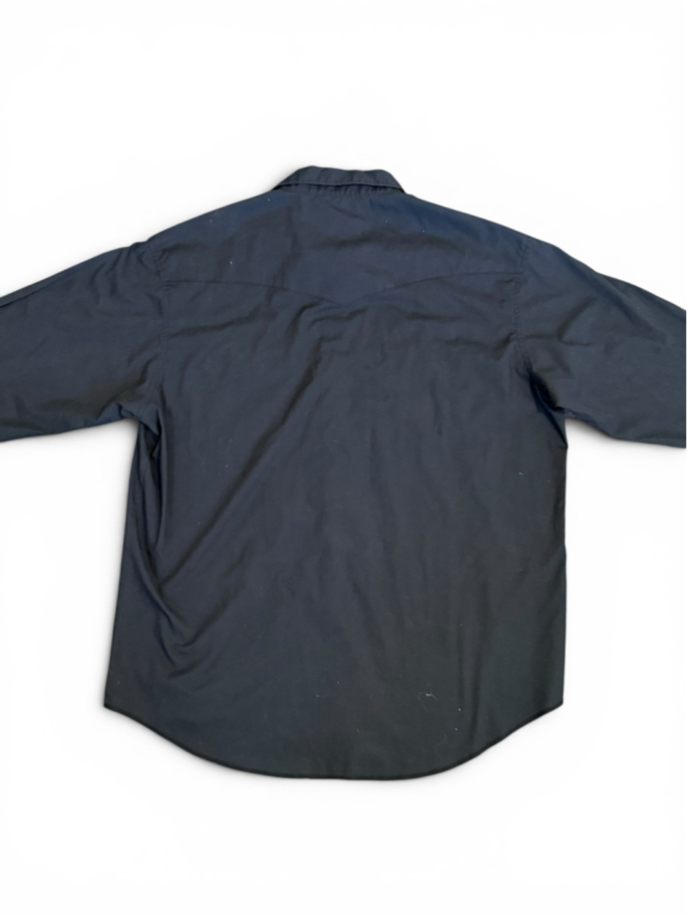 Vintage Y2K Wrangler Mens Black Western Pearl Snap Shirt Long Sleeve Sz XL - Picture 6 of 9